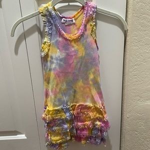 Out of Control rainbow dress size 5